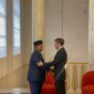 Menteri Pertahanan Prabowo Subianto bersama Presiden Prancis Emmanuel Macron. (Facebook.com/@Prabowo)