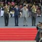 Prabowo Subinto hadir HUT Bhayangkara ke-78 yang digelar di Monas, Jakarta, Senin (1/7/2024), yang dibuka oleh Presiden RI Joko Widodo dan dihadiri masyarakat. (Dok Tim Media Prabowo)